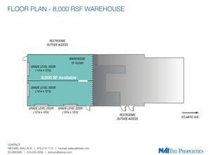 1110 Atlantic Ave, Rocky Mount, NC à louer Plan d’étage- Image 1 de 1