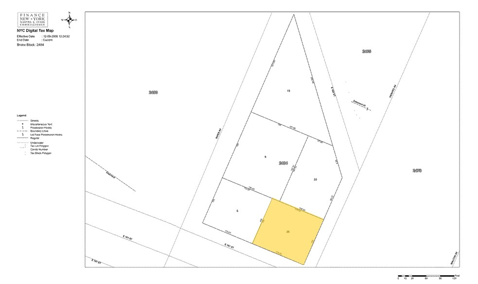 62-72 E 161st St, Bronx, NY à vendre - Plan cadastral - Image 1 de 1