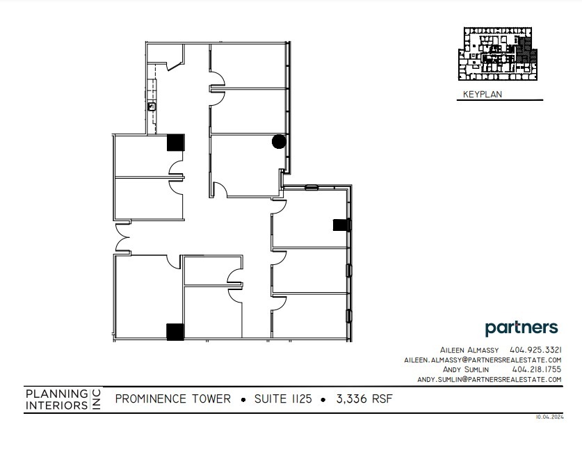 3475 Piedmont Rd NE, Atlanta, GA à louer Plan d’étage- Image 1 de 1