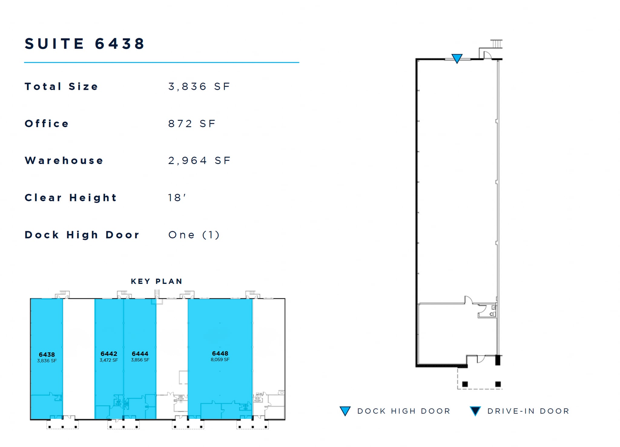 6420-6432 Warren Dr, Norcross, GA à louer Plan d’étage- Image 1 de 1