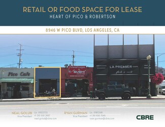 Plus de détails pour 8946-8948 W Pico Blvd, Los Angeles, CA - Vente au détail à louer