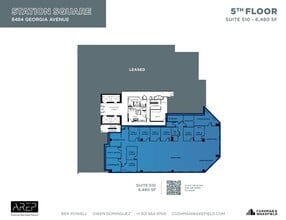 1100 Wayne Ave, Silver Spring, MD à louer Plan d’étage- Image 2 de 2