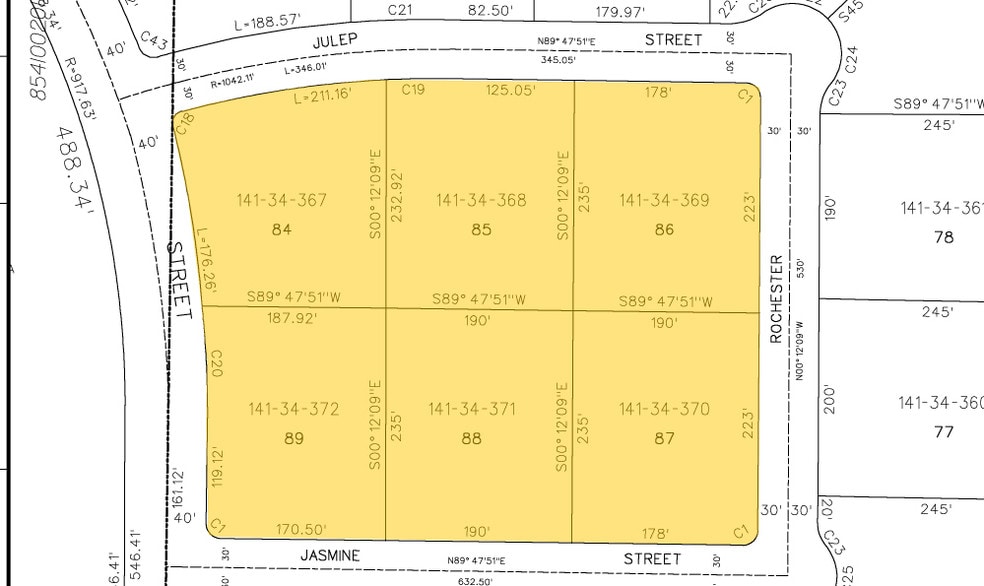 4811 E Julep St, Mesa, AZ à louer - Plan cadastral - Image 3 de 3
