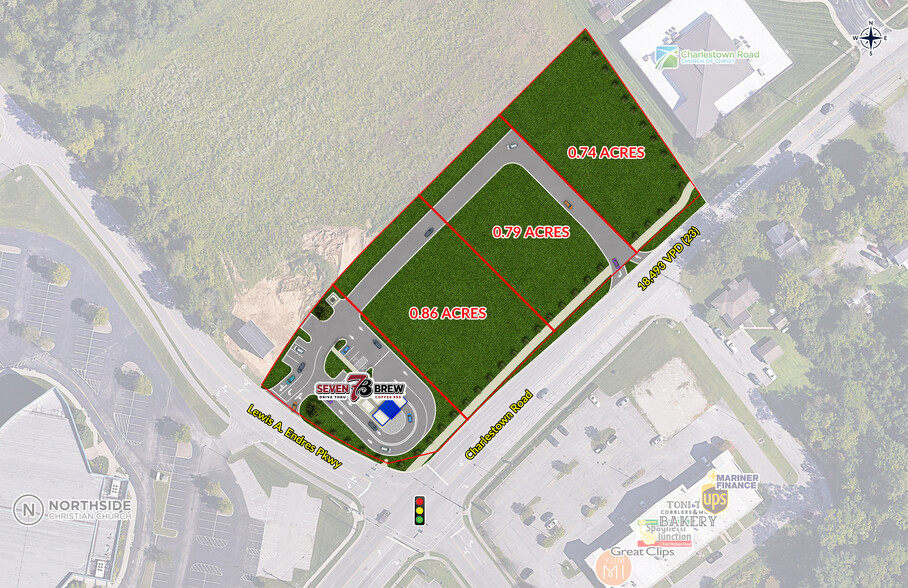 Charlestown Road, New Albany, IN à louer - Plan de site - Image 2 de 4