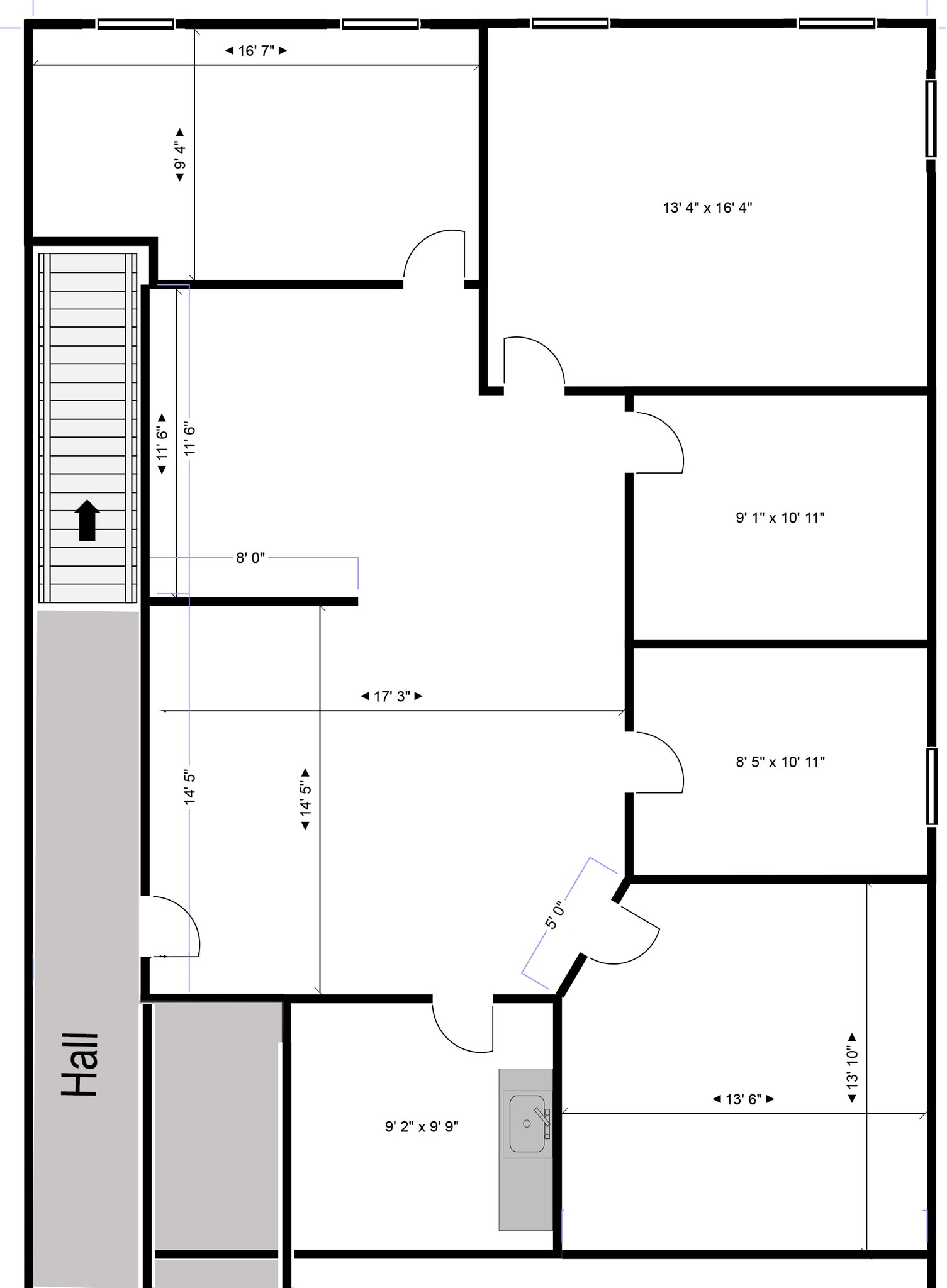 8213-8219 Sudley Rd, Manassas, VA à louer Plan d’étage- Image 1 de 8