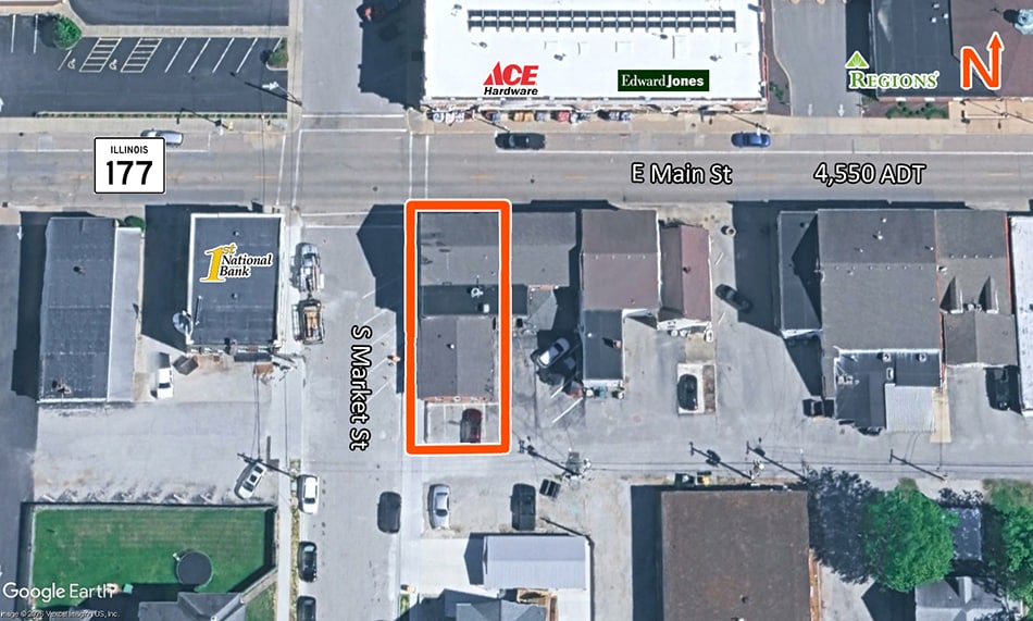100 E Main St, Mascoutah, IL à vendre - Photo du bâtiment - Image 3 de 3