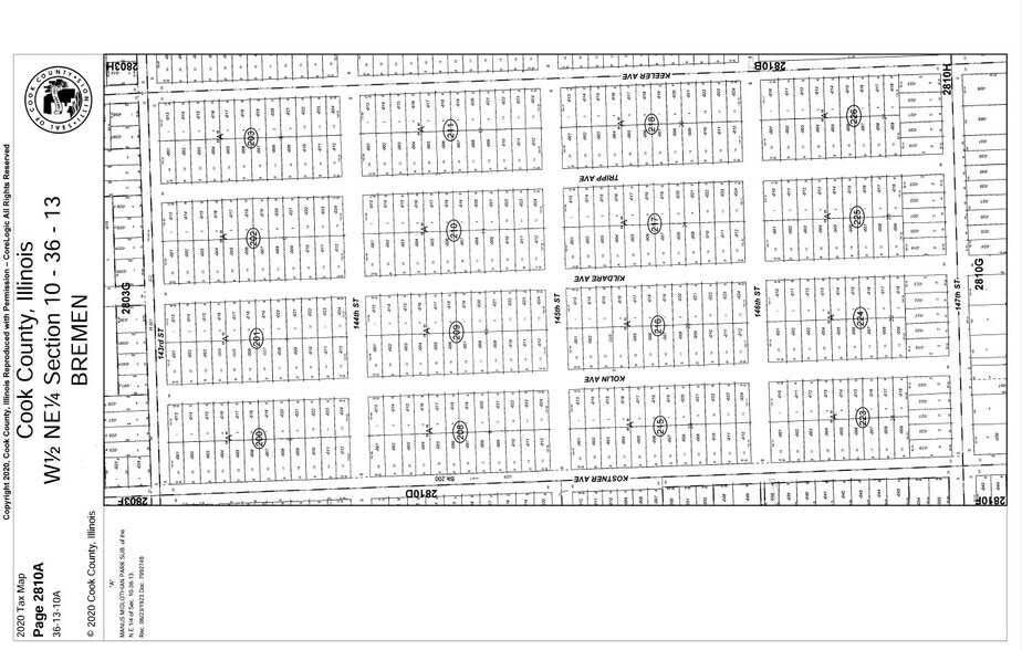 14618 Keystone Ave, Midlothian, IL for sale - Plat Map - Image 2 of 2