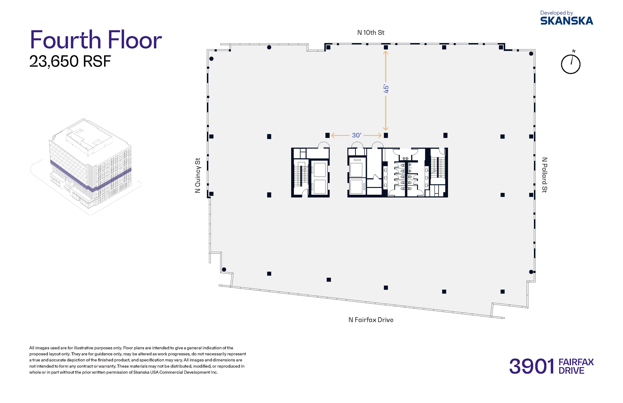 3901 N Fairfax Dr, Arlington, VA à louer Plan d  tage- Image 1 de 4