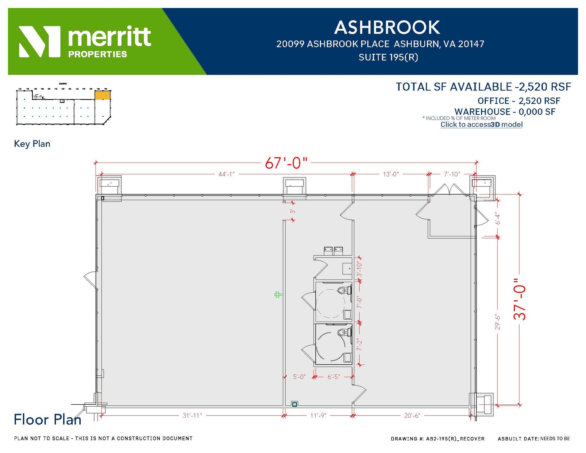 20116 Ashbrook Pl, Ashburn, VA à louer Plan d  tage- Image 1 de 1