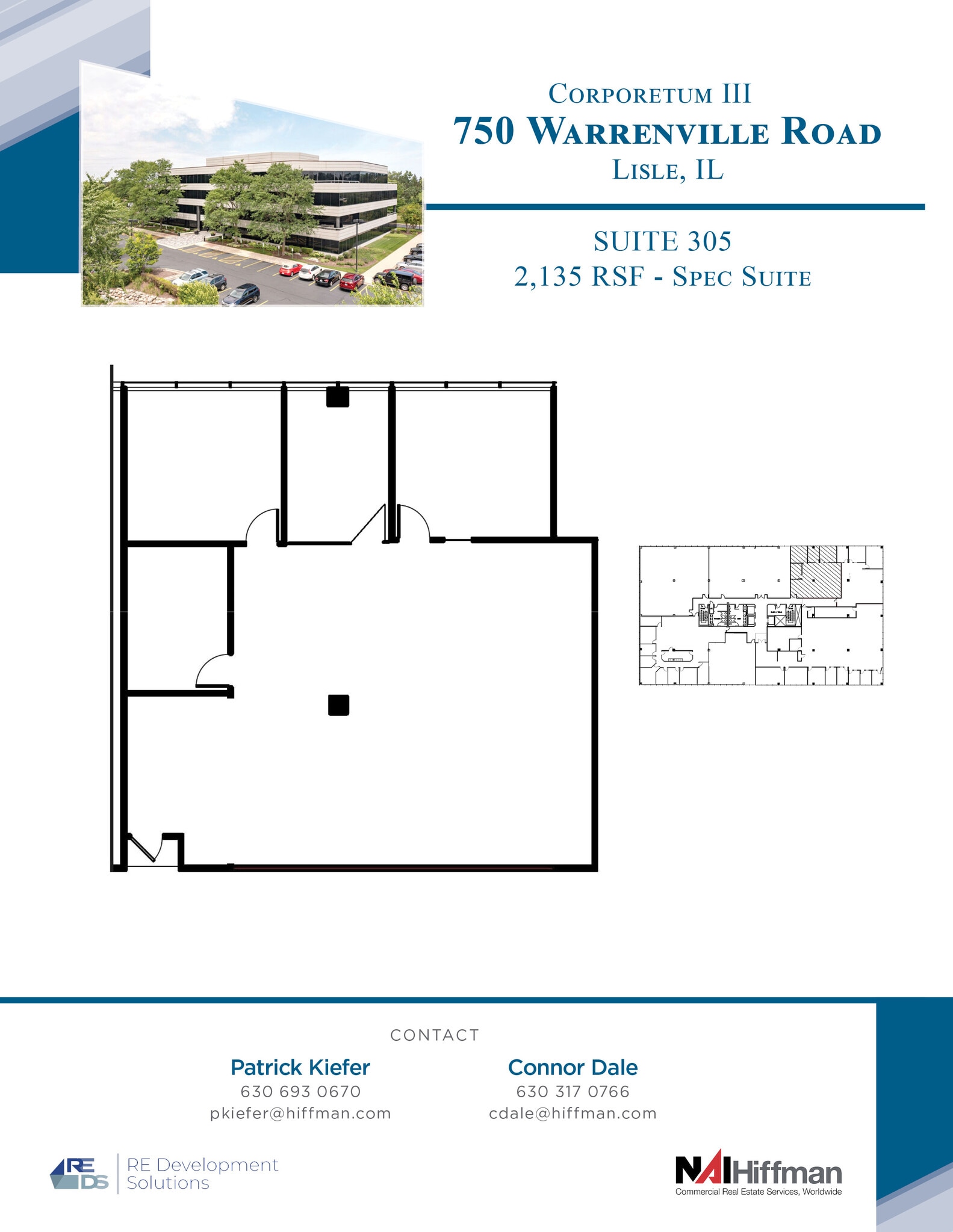 750 Warrenville Rd, Lisle, IL for lease Floor Plan- Image 1 of 1