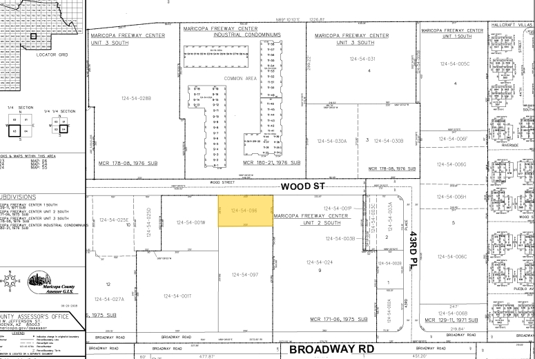 4249 E Wood St, Phoenix, AZ à vendre - Plan cadastral - Image 3 de 3