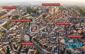 Chartres - Aerial  map view