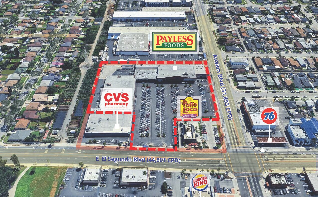 620-650 E El Segundo Blvd, Los Angeles, CA for lease Aerial- Image 1 of 6