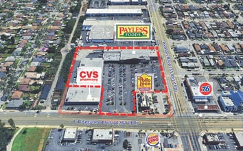 620-650 E El Segundo Blvd, Los Angeles, CA - AÉRIEN Vue de la carte