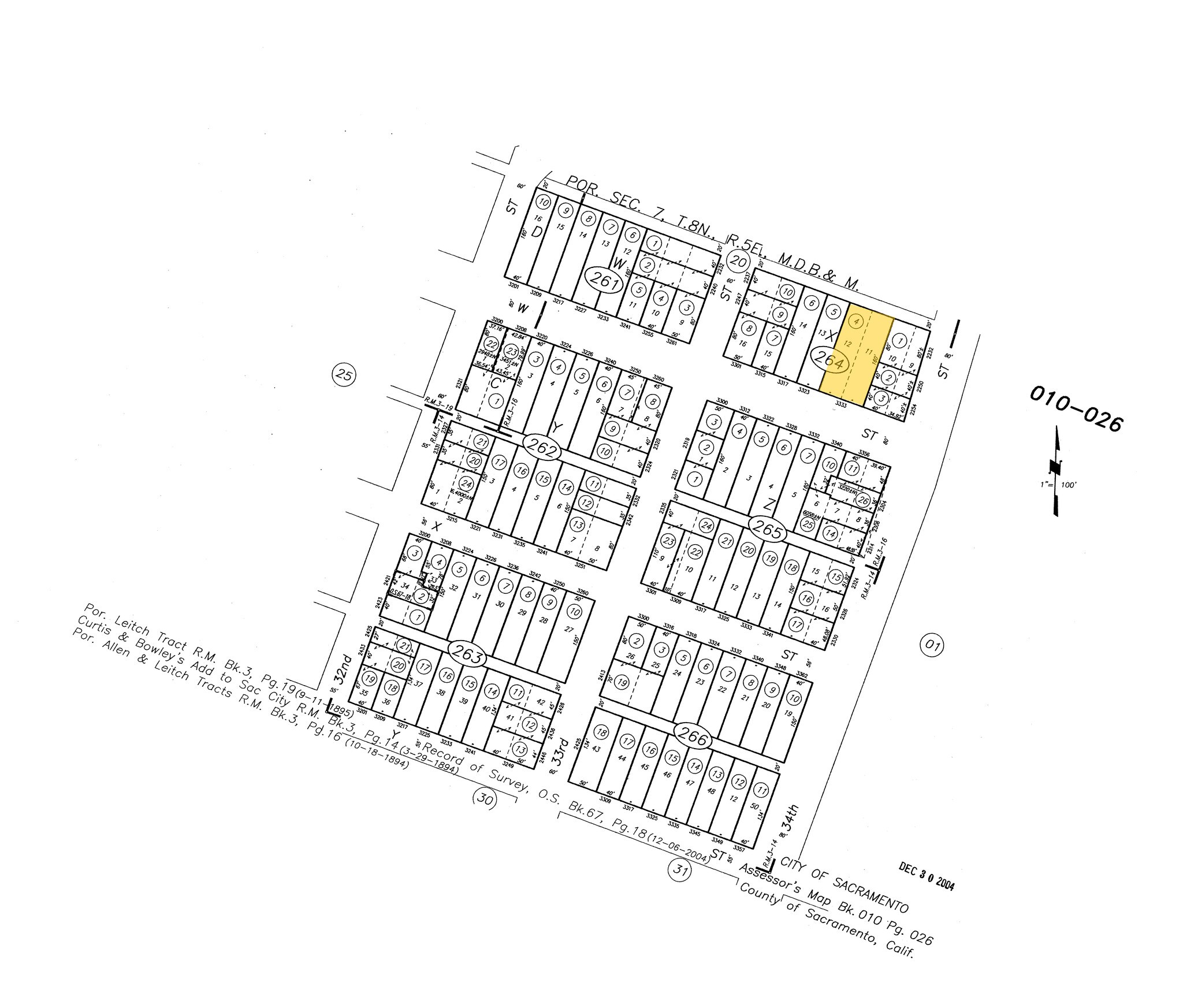 3333 W St, Sacramento, CA à vendre Plan cadastral- Image 1 de 1