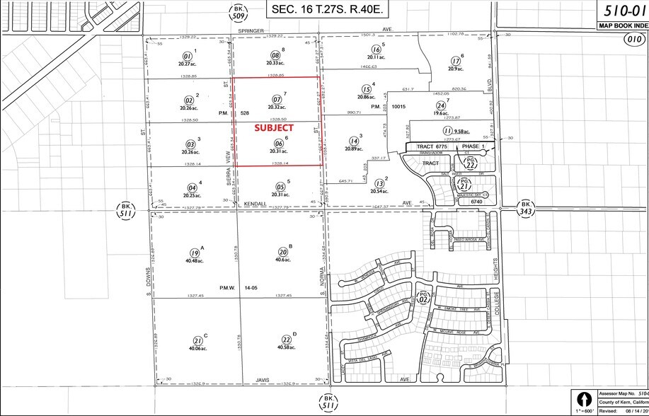 S Norma St, Ridgecrest, CA à vendre - Plan cadastral - Image 2 de 2