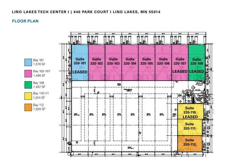 440 Park Ct, Circle Pines, MN for lease Floor Plan- Image 1 of 1