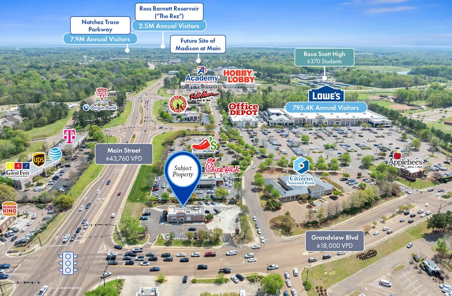 1863 Main St, Madison, MS à vendre - Photo du bâtiment - Image 3 de 6