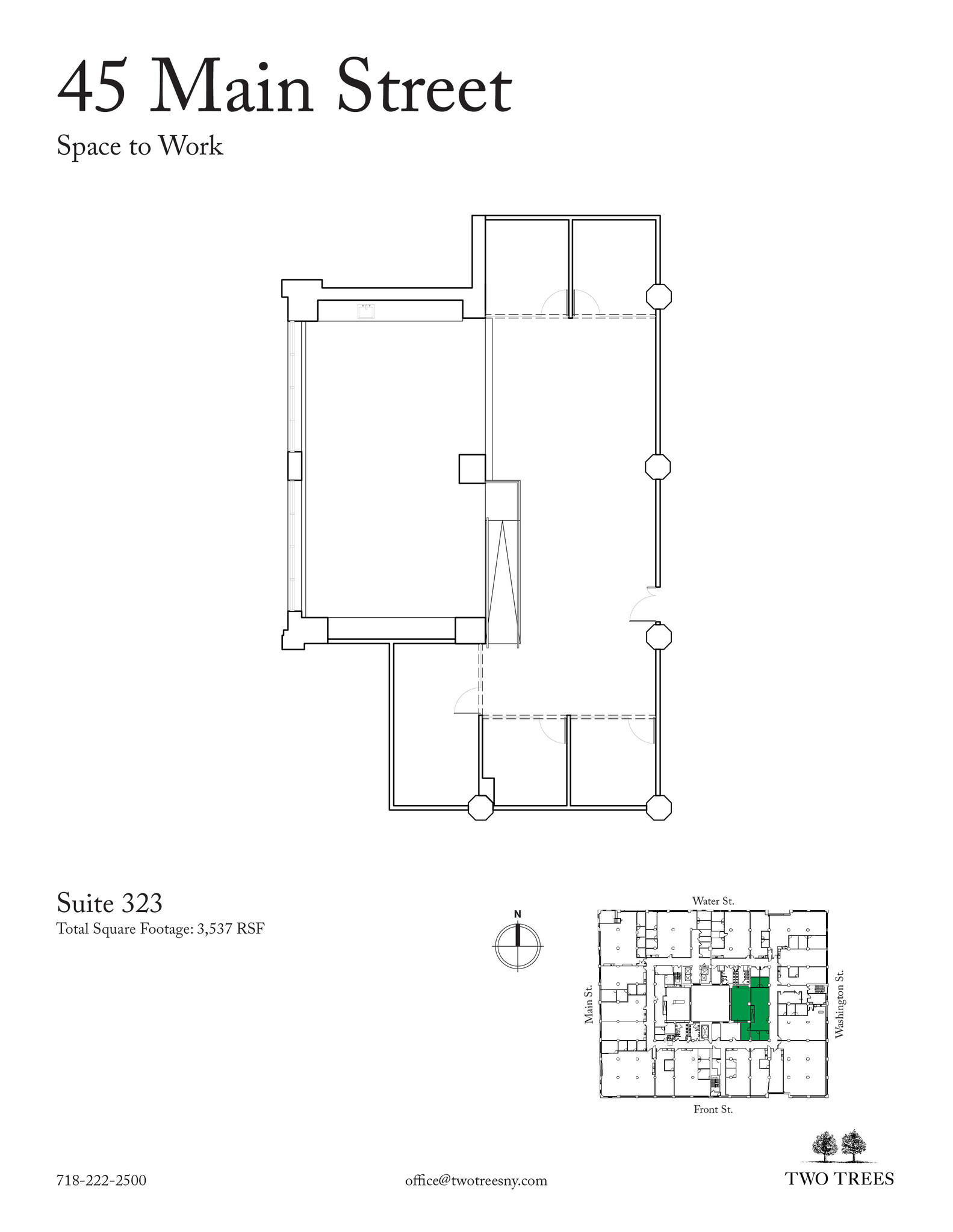 45 Main St, Brooklyn, NY à louer Plan d  tage- Image 1 de 9