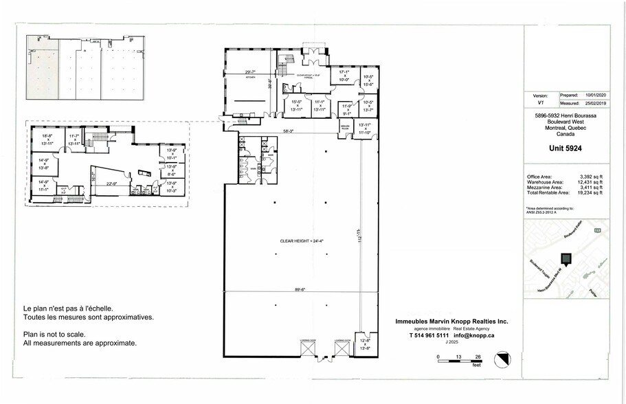 5896-5932 Boul Henri-Bourassa O, Montréal, QC for lease - Site Plan - Image 1 of 15
