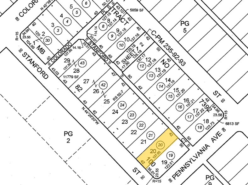1653 Stanford St, Santa Monica, CA à louer - Plan cadastral - Image 2 de 14