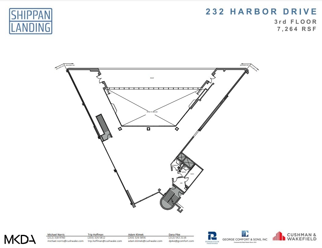 208 Harbor Dr, Stamford, CT à louer Plan d  tage- Image 1 de 1