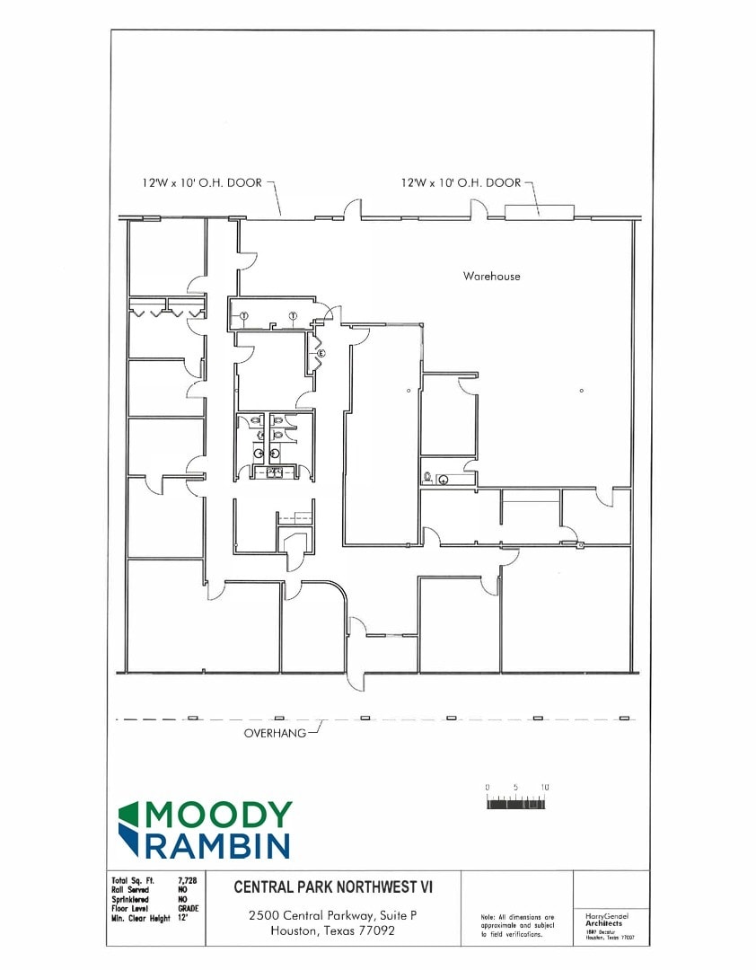 2501 Central Pky, Houston, TX à louer Plan d’étage- Image 1 de 1