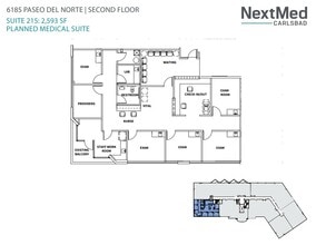 6183 Paseo del Norte, Carlsbad, CA for lease Floor Plan- Image 2 of 2