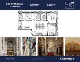 233 Broadway, New York, NY à louer Plan d’étage- Image 1 de 1