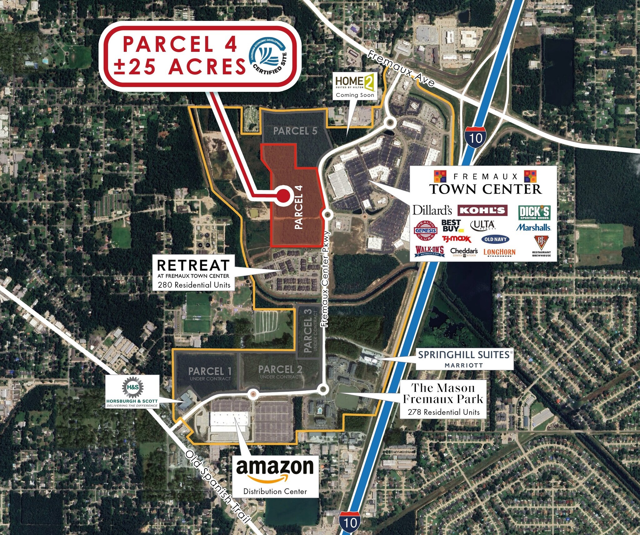 0 Fremaux Center Pkwy, Slidell, LA for sale Aerial- Image 1 of 3