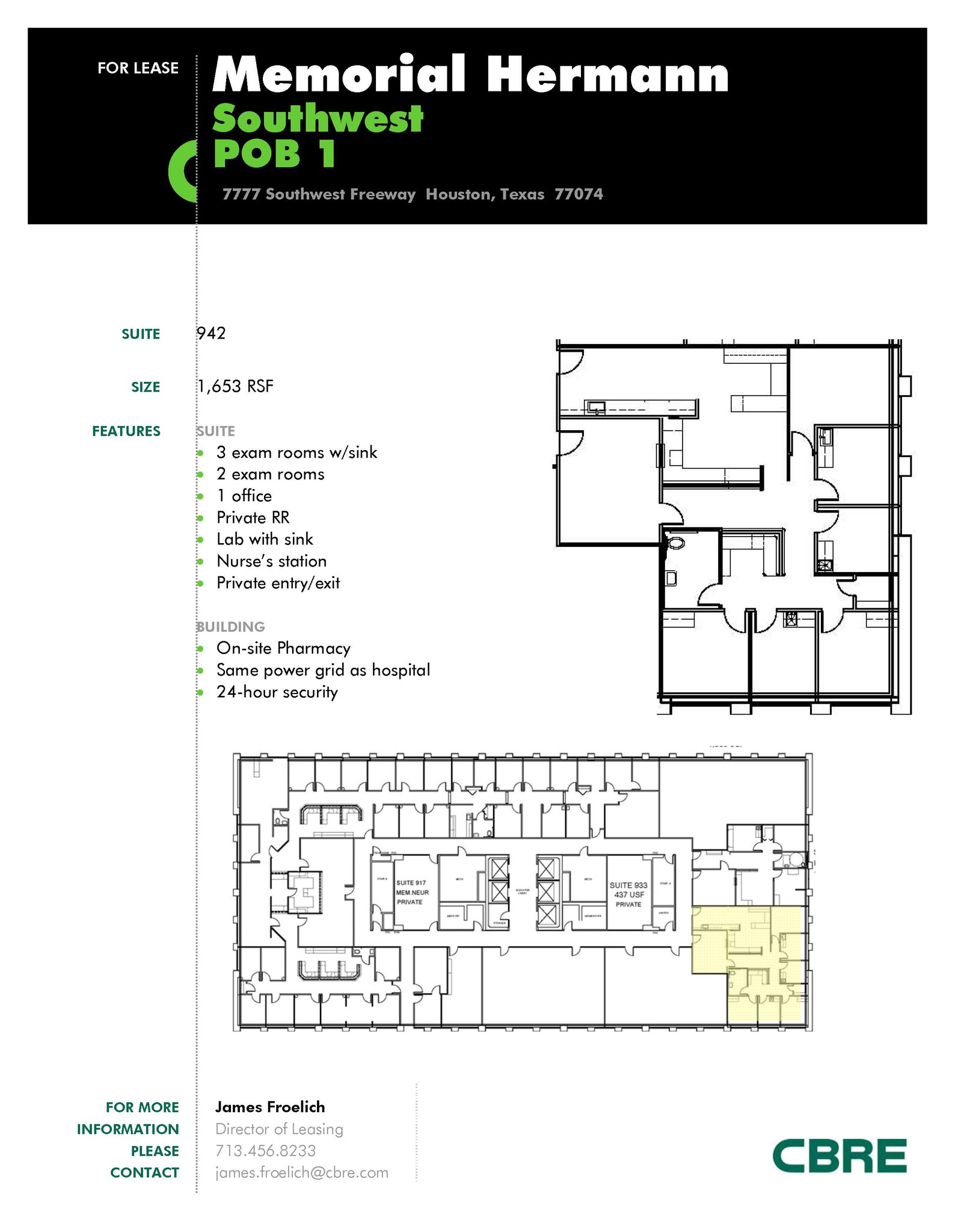 7737 Southwest Fwy, Houston, TX à louer Plan d’étage- Image 1 de 3