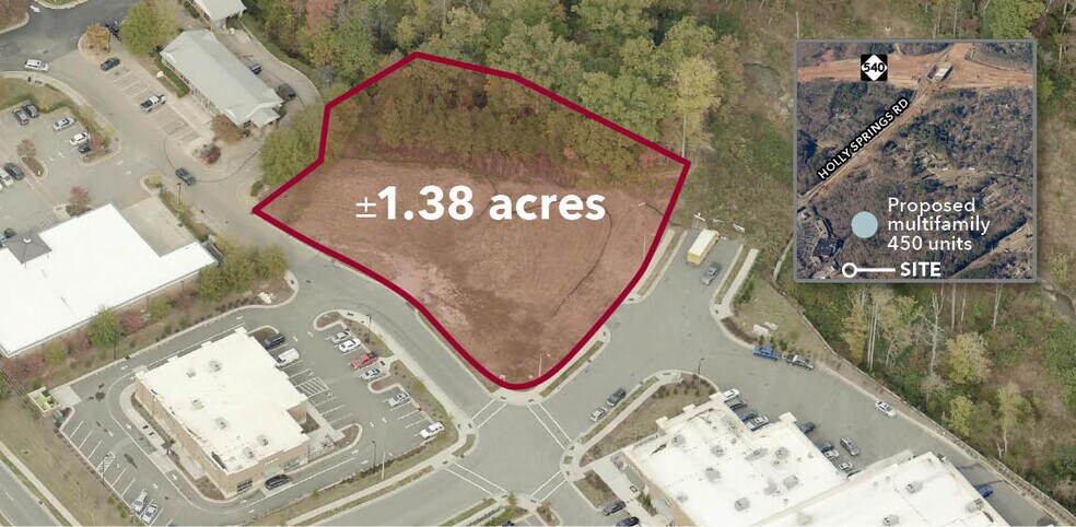 201 Matthews Dr, Holly Springs, NC à vendre - Aérien - Image 2 de 6