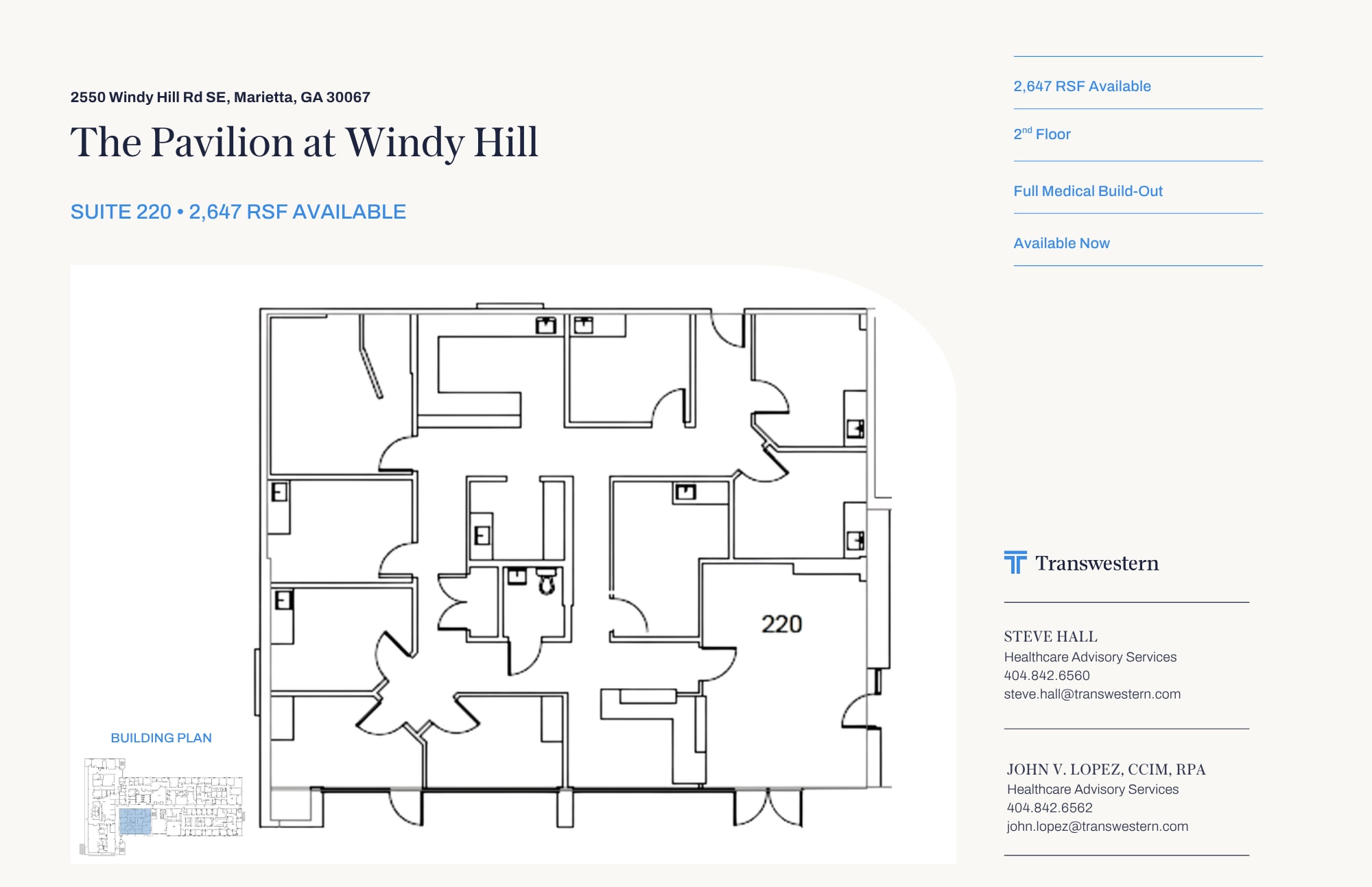 2550 Windy Hill Rd SE, Marietta, GA à louer Plan d’étage- Image 1 de 1