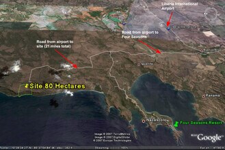 Gunacaste Oceanfront, Guanacaste - Aerial  map view - Image1