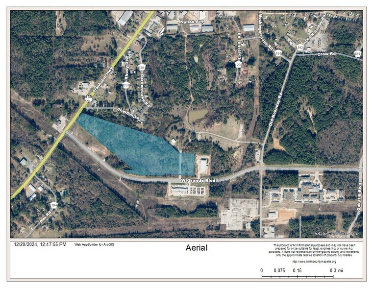 3509 Grande blvd, Tyler, TX for sale - Aerial - Image 2 of 2