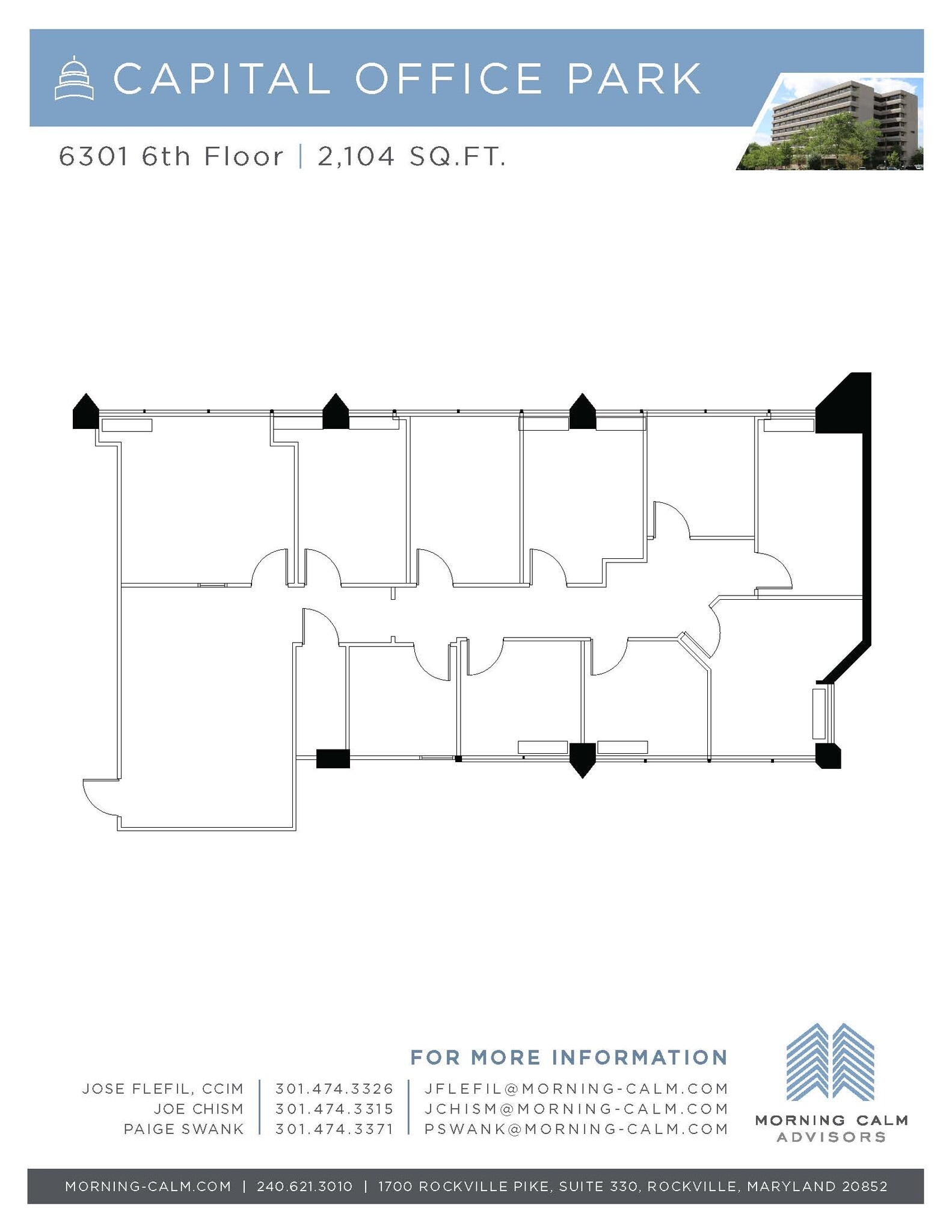 6301 Ivy Ln, Greenbelt, MD for lease Floor Plan- Image 1 of 1