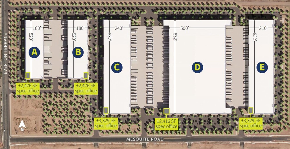 3856 S Everton Ter, Mesa, AZ à louer - Plan de site - Image 2 de 2