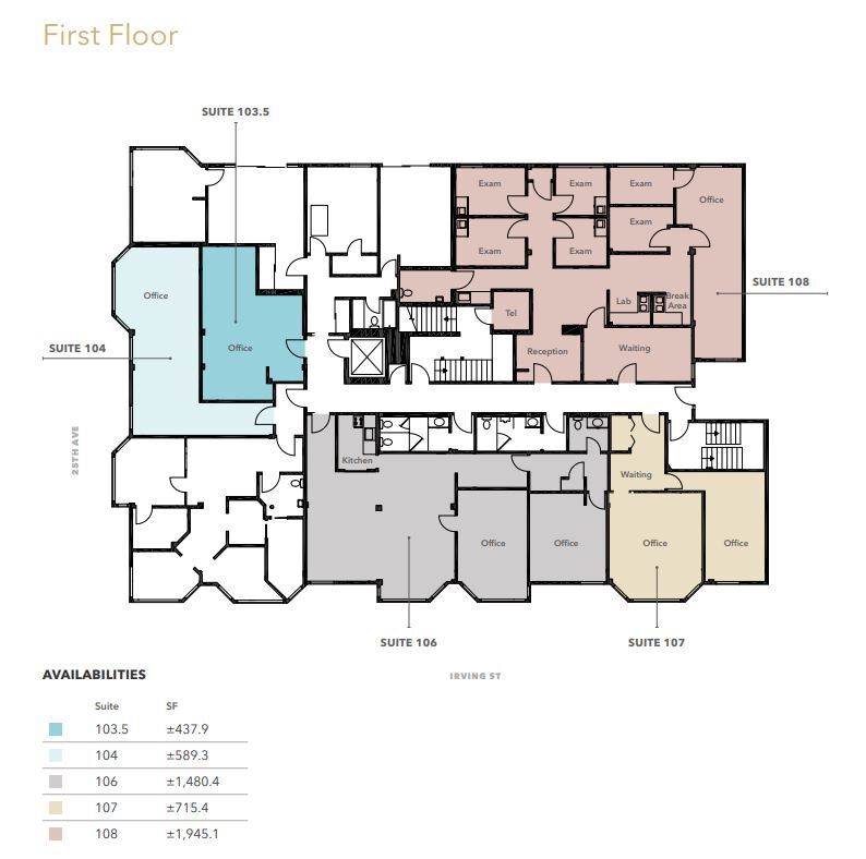 2340-2380 Irving St, San Francisco, CA for lease Floor Plan- Image 1 of 1