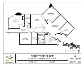 17110 N Dallas Pky, Dallas, TX for lease Floor Plan- Image 1 of 1