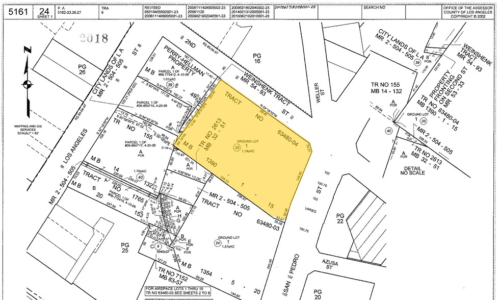 232 E 2nd St, Los Angeles, CA à vendre - Plan cadastral - Image 1 de 1