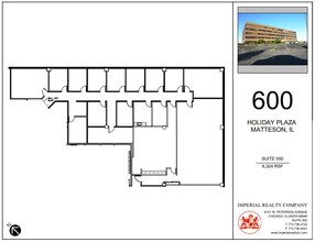 600 Holiday Plaza Dr, Matteson, IL for lease Floor Plan- Image 2 of 6