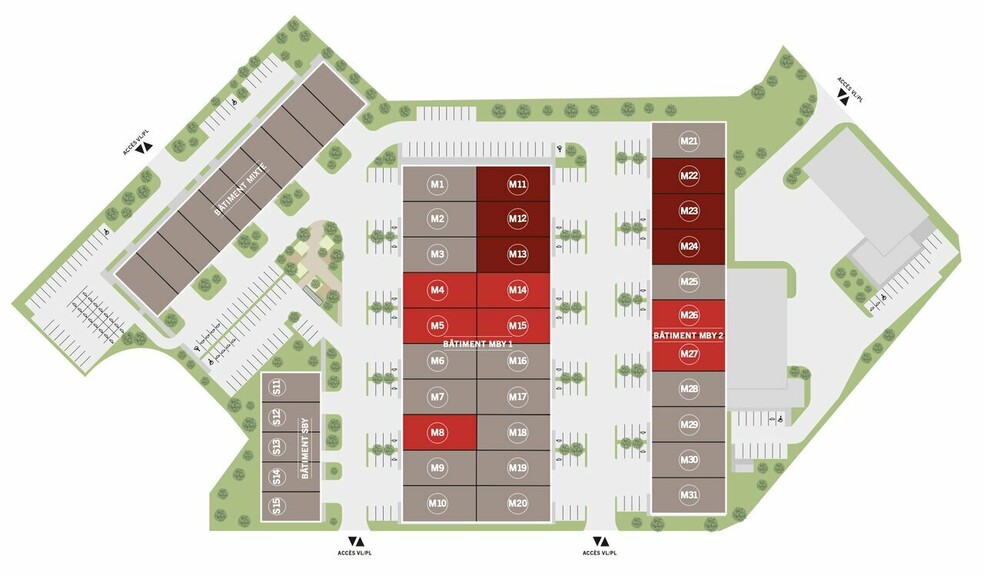 Flex in Le Havre for lease - Site Plan - Image 3 of 4