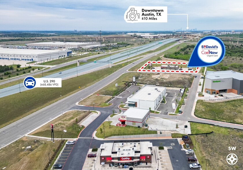10104 US Highway 290 E, Manor, TX à vendre - Aérien - Image 2 de 3