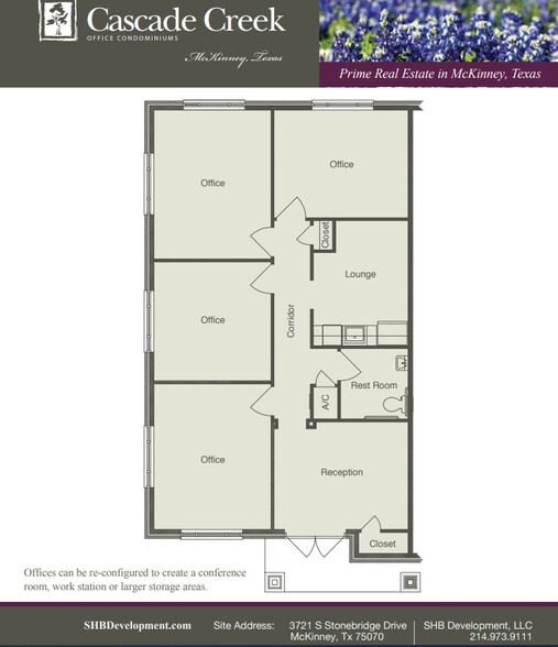 3721 S Stonebridge Dr, McKinney, TX for lease - Floor Plan - Image 2 of 17