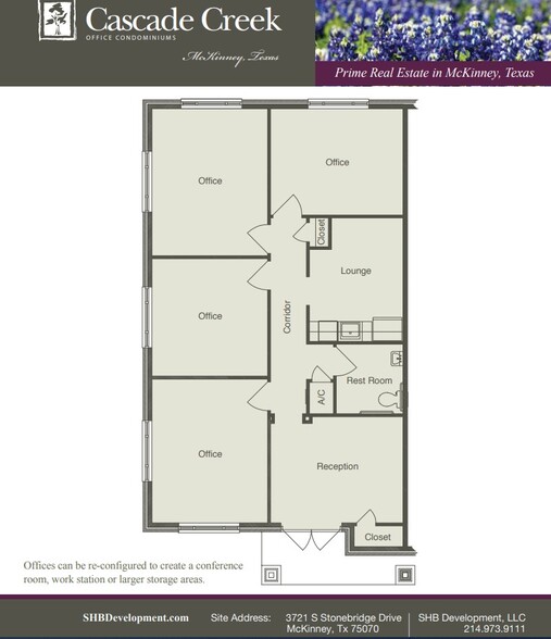 3721 S Stonebridge Dr, McKinney, TX à louer - Plan d’étage - Image 2 de 17