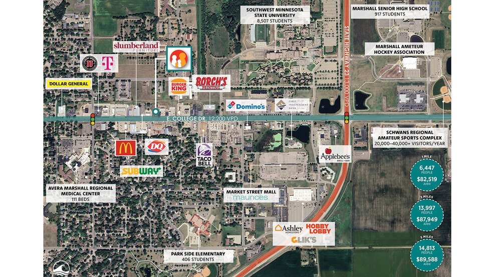 1213 E College Dr, Marshall, MN for sale - Building Photo - Image 3 of 4