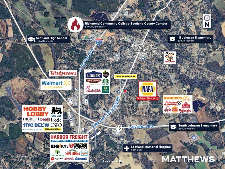104 Johns Rd, Laurinburg, NC for sale - Building Photo - Image 2 of 3