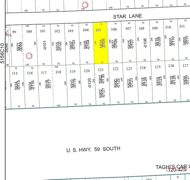 5835 Star Ln, Houston, TX à louer - Plan cadastral - Image 2 de 2