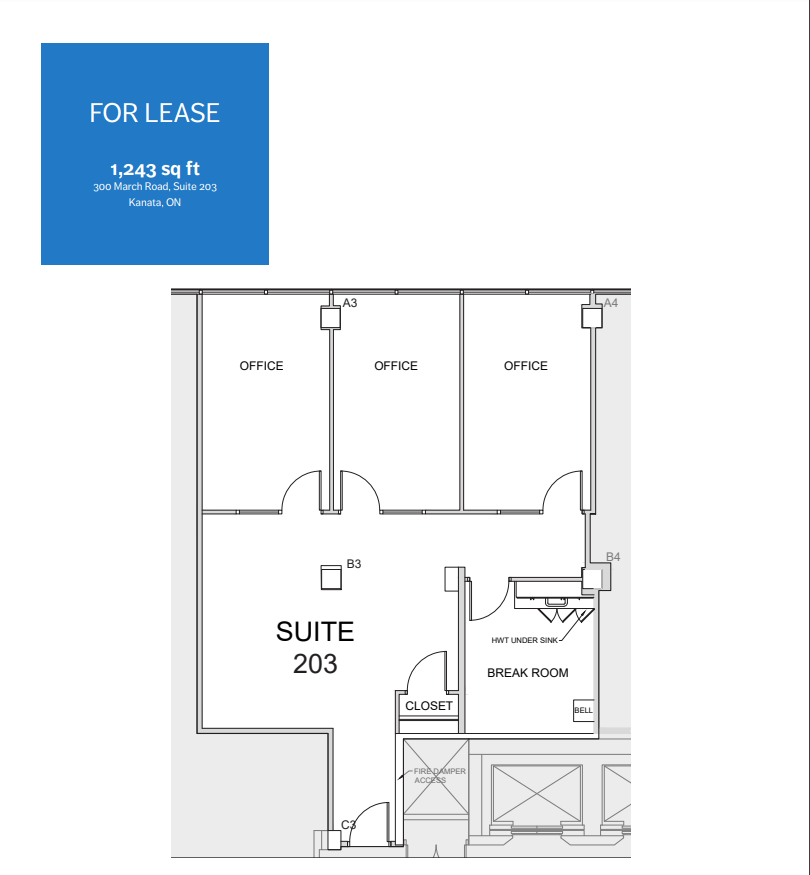 300 March Rd, Ottawa, ON for lease Floor Plan- Image 1 of 1