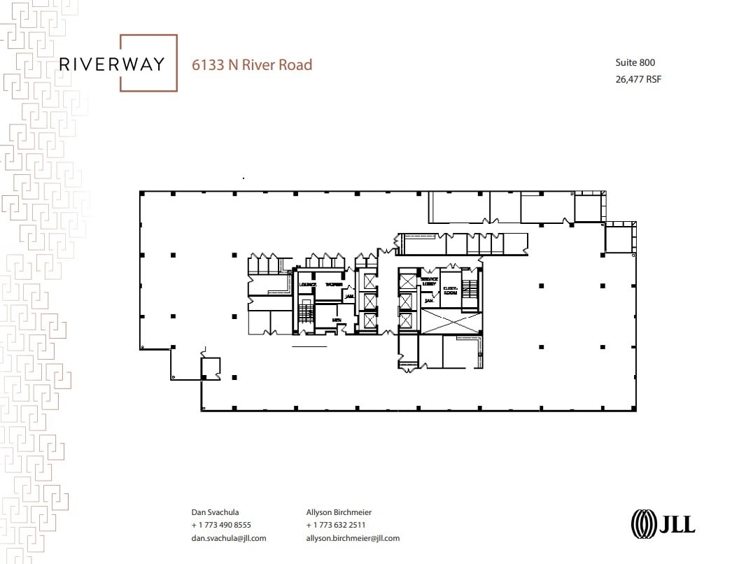 6133 N River Rd, Rosemont, IL for lease Floor Plan- Image 1 of 1